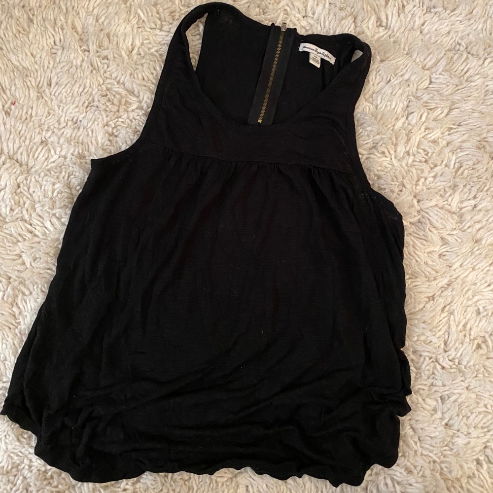american eagle tank top with zipper back